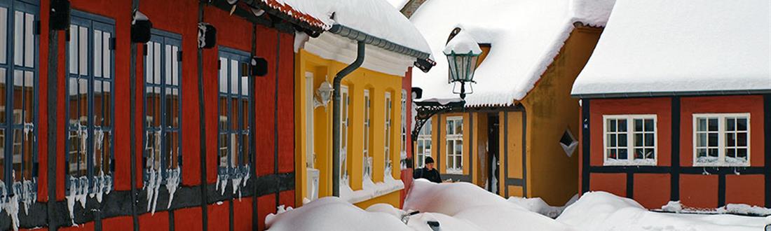 Gader med sne